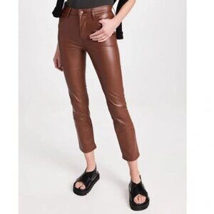 MOTHER 'The mid rise dazzler ankle' in wax on wax off Friar brown